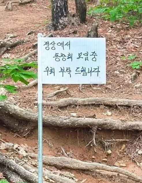 등산로 없는 산 이미지
