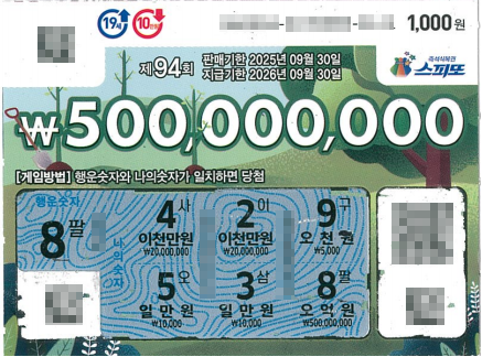 복주머니 복권판매점 이미지