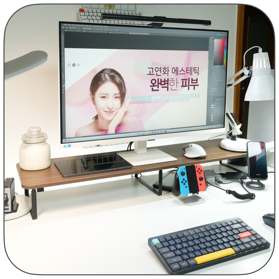 삼성 뷰피니티 s7 s32d701 모니터  "가성비 32인치 4k uhd 해상도 듀얼모니터 사용기"