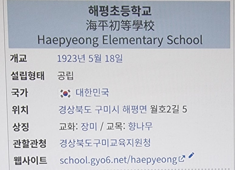 해평초등학교 이미지