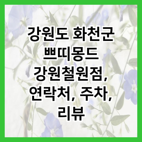쁘띠몽드철원점 이미지