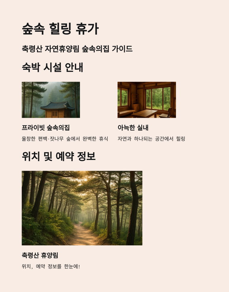 숲속의집 이미지