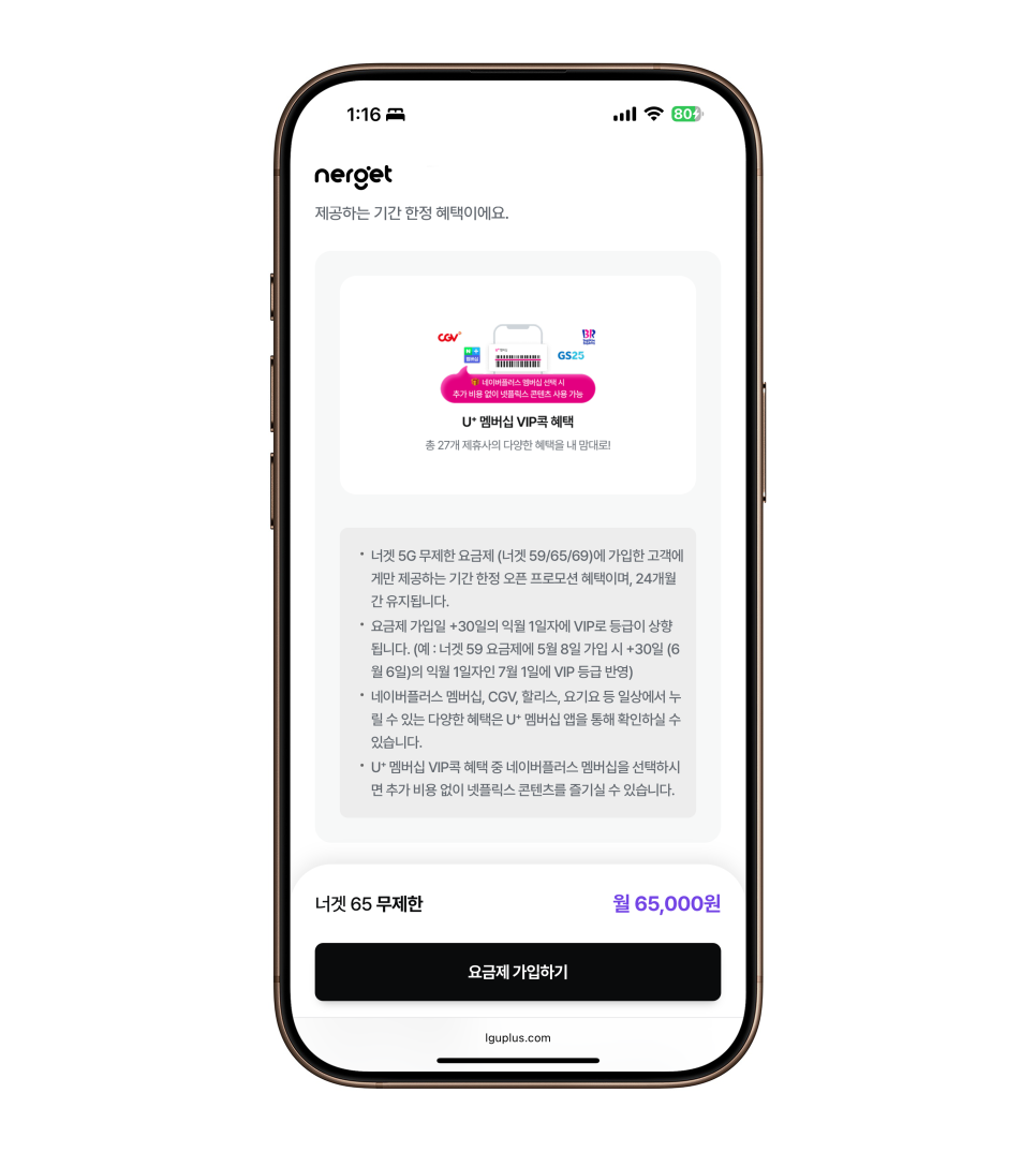 유플러스 무약정 너겟 요금제 – 해킹 염려없이 실속과 혜택을 모두 잡은 새로운 선택 이미지 9