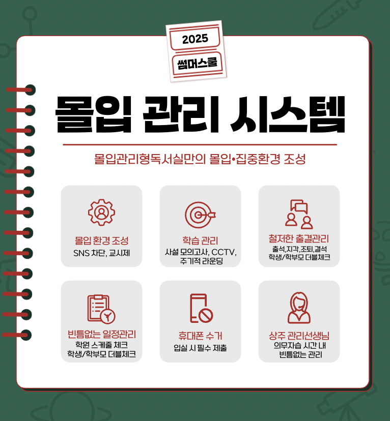 몰입관리형독서실 이미지