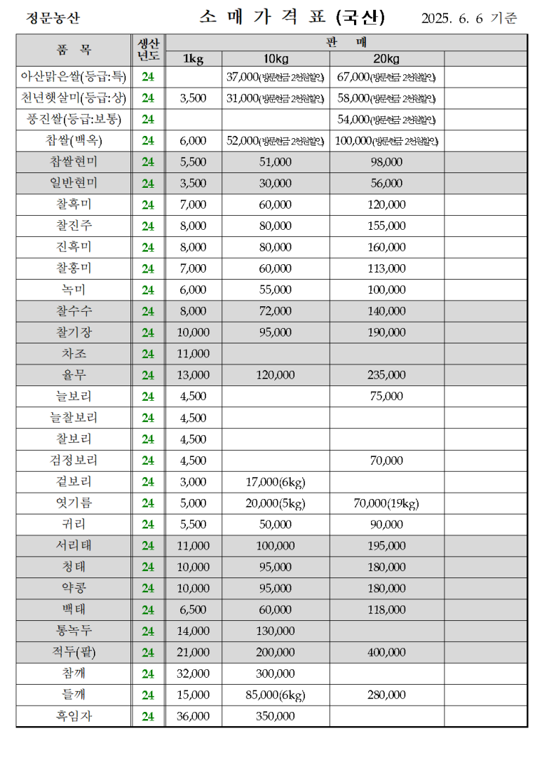 정문농산 이미지