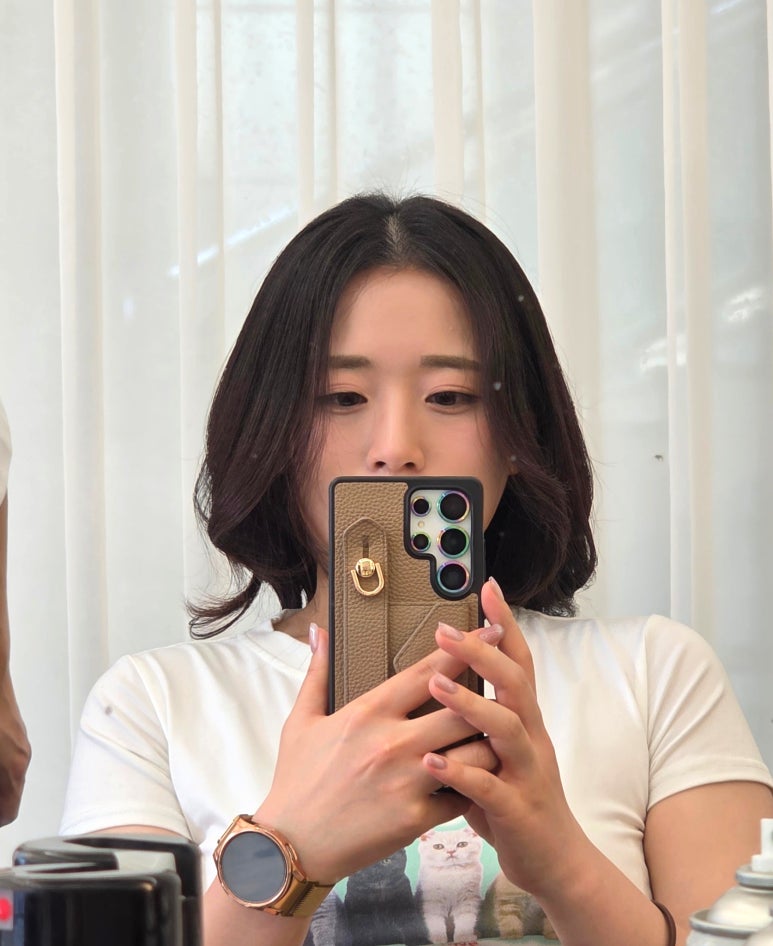 다홍헤어 이미지