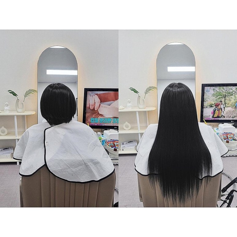 블랑쉬붙임머리 이미지