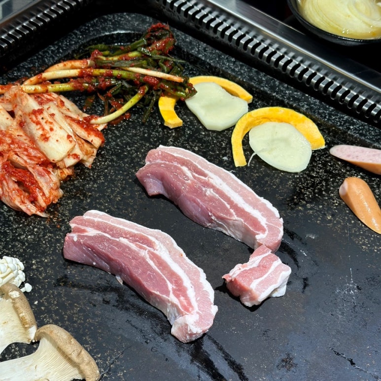 왕돌판구이한판 이미지