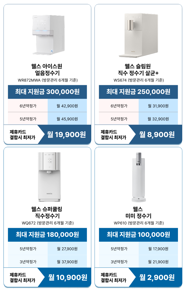 요즘 같은 날씨엔 무조건 냉수! 웰스 슈퍼쿨링 냉온정수기 렌탈 당근케어카페 이미지 12