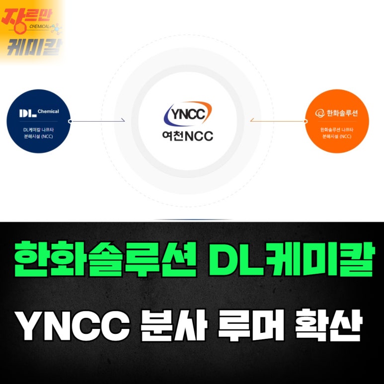한화 대림의 YNCC 분사 루머 확산, 조직 개편 실행 신호탄인가? : 네이버 블로그