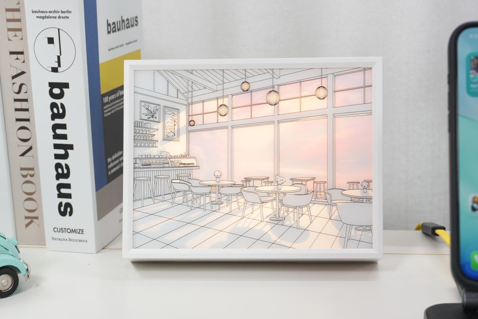 감성 데스크테리어를 위한 라인트 선샤인 LED 그림 액자 무드등 이미지 8