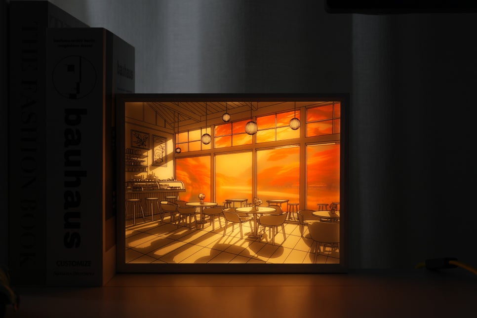 감성 데스크테리어를 위한 라인트 선샤인 LED 그림 액자 무드등 이미지 10