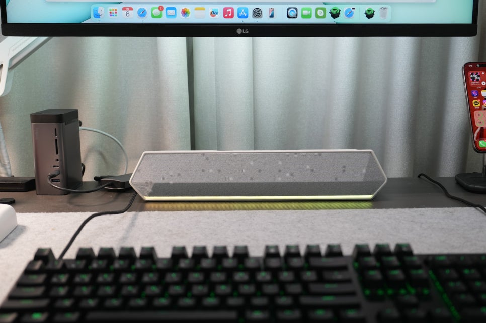 제닉스 게이밍사운드바 TITAN SB9 맥북프로 데스크셋업에 어울리는 PC 사운드바! 이미지 10