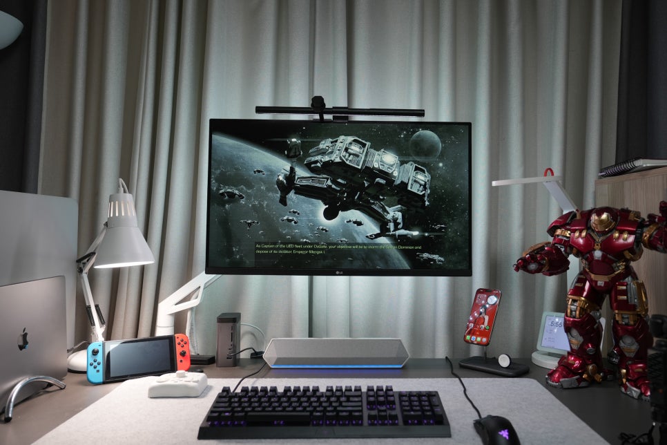 제닉스 게이밍사운드바 TITAN SB9 맥북프로 데스크셋업에 어울리는 PC 사운드바! 이미지 17