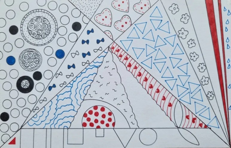 젠탱글 기법 : 네이버 블로그