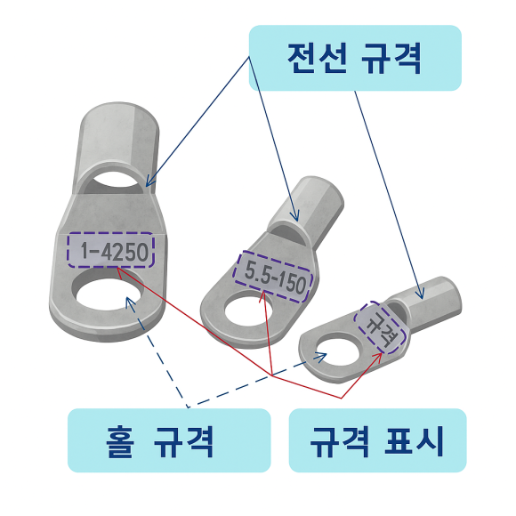 압착단자 터미널 규격 압착기 사용법 케이블 : …