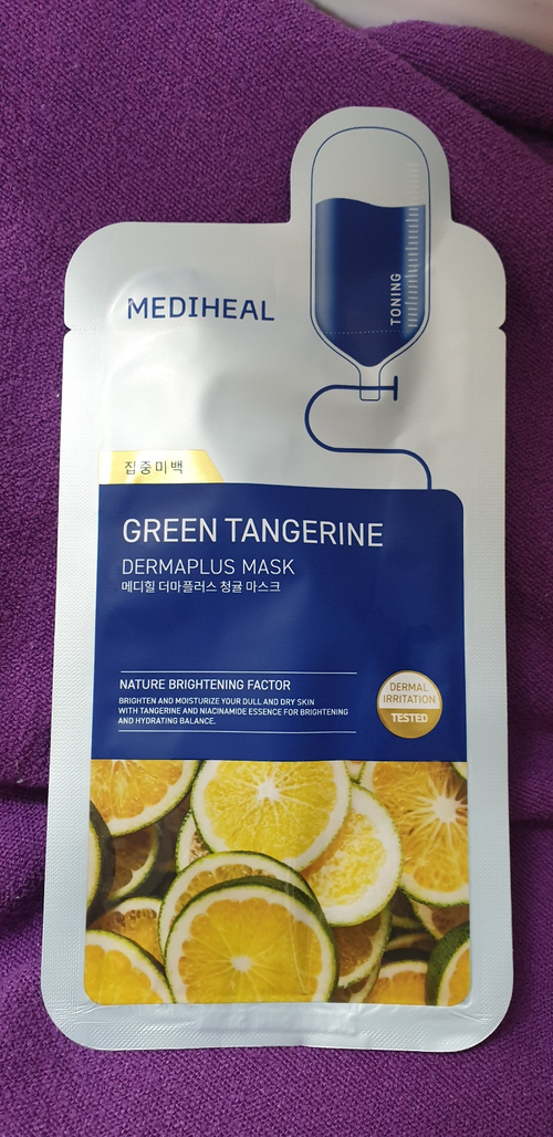 Mediheal Dermaplus Green Tangerine Brightening Sheet Mask 27ml