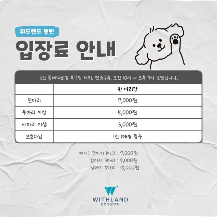 동탄 애견카페 위드랜드: 백화점 내 프리미엄 복합 공간 — 사진 5