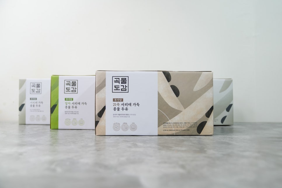 곡물도감 무가당 검은콩 서리태 가득 콩물두유 한끼 무가당으로 한 끼로 아침 해결 이미지 4