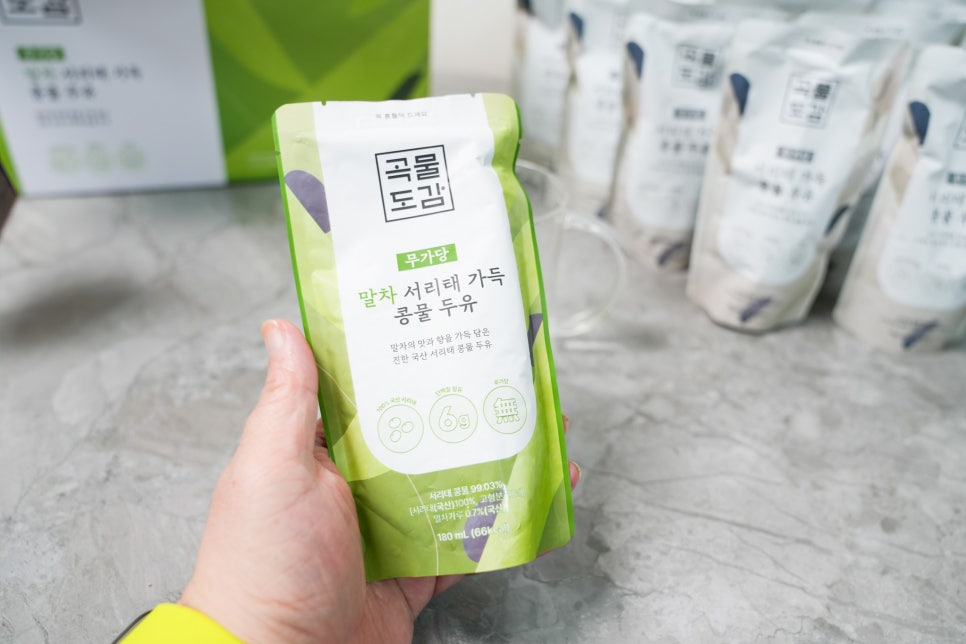 곡물도감 무가당 검은콩 서리태 가득 콩물두유 한끼 무가당으로 한 끼로 아침 해결 이미지 12