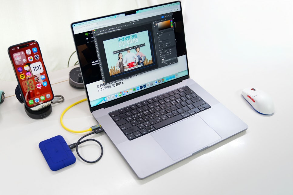 썬더볼트5 외장SSD 추천, LaCie Rugged SSD Pro5로 작업 속도 끝판왕 맥북프로에 사용해보니. 이미지 10