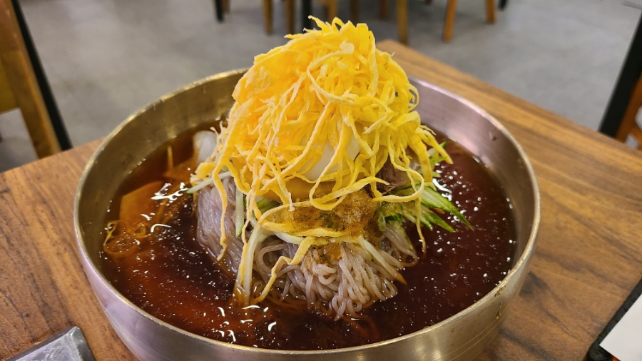 환희면옥 메뉴판 캡처