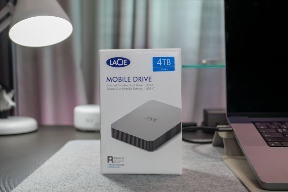맥북프로 16인치 포토블 모바일 드라이브, 라씨 LaCie Mobile Drive USB-C 외장 SSD 하드 추천 이미지 2