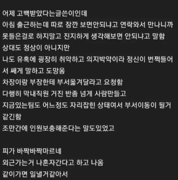 9살 연하 미혼 여직원에게 고백 받은 유부남(+후기) 7