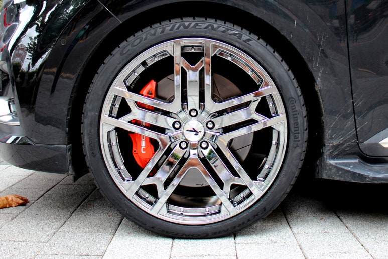 대구 신형 카니발 기아 KA4 22인치 튜닝 휠 타이어 슈거레이 RS600 패밀리카 6P가능 콘티넨탈타이어 265/35R22 ...