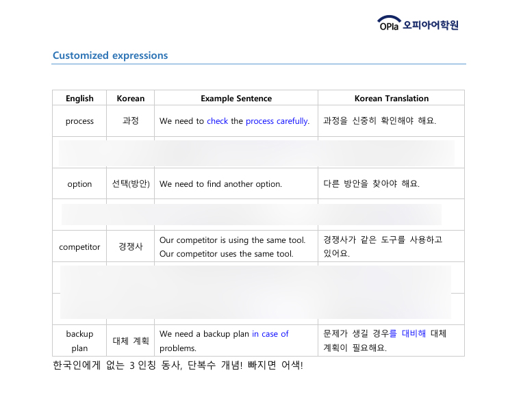 강남 영어회화 1:1 맞춤 수업 후기 (오피아어학원) — 사진 9