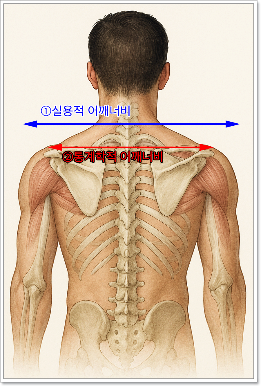 어깨 넓이 재는법: 어깨깡패 기준과 평균 너비 비교! : 네이버 블로그