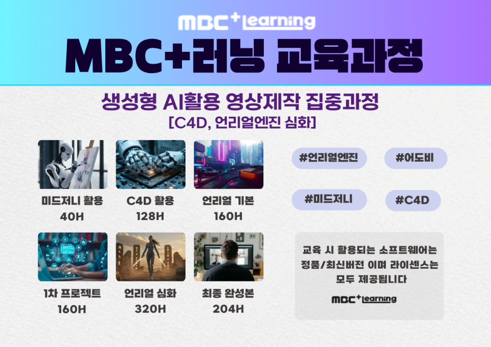 미래를 준비하는 가장 확실한 방법, MBC+러닝 국비지원 과정 !