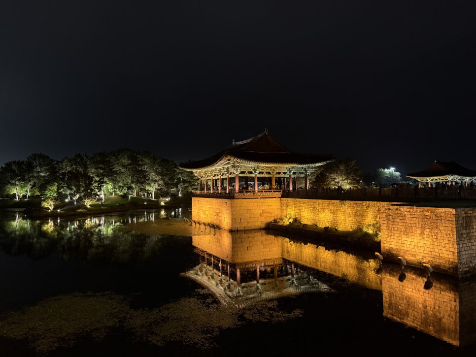 비 오는 날 경주 동궁과 월지 야경, 운치 있는 밤 산책 코스 추천
