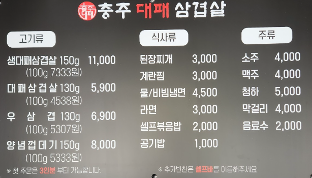 충주대패삼겹살 이미지