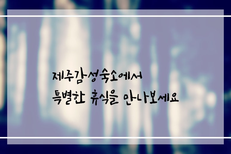 제주감성 이미지
