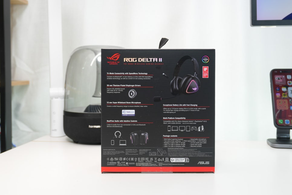 ASUS ROG DELTA II WIRELESS 게이밍 헤드셋 추천 리뷰 컴퓨터 헤드폰의 진화 이미지 4