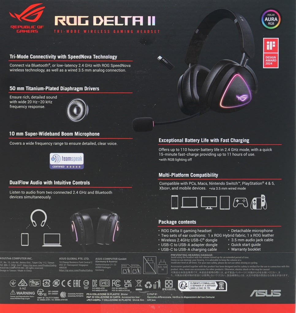 ASUS ROG DELTA II WIRELESS 게이밍 헤드셋 추천 리뷰 컴퓨터 헤드폰의 진화 이미지 5