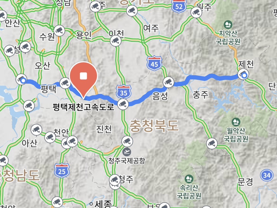 평택방향 고덕IC 이미지