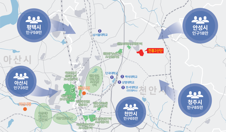 천흥산업단지내 이미지