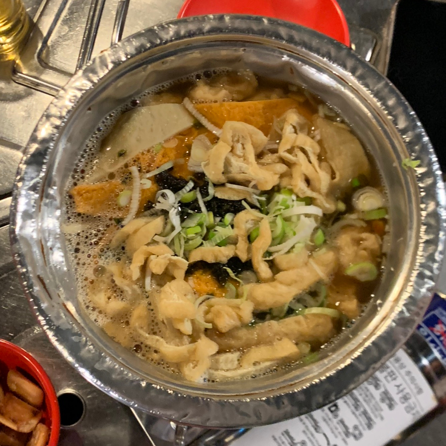 야간 얼큰 우동 이미지