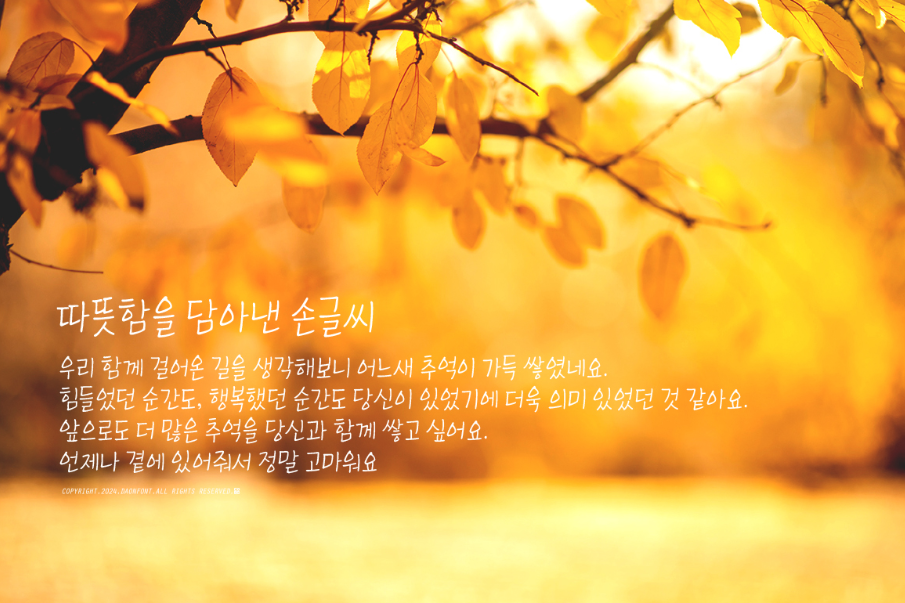 다온폰트손글씨센터 이미지