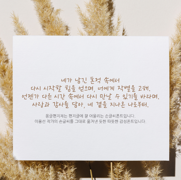 다온폰트손글씨센터 이미지