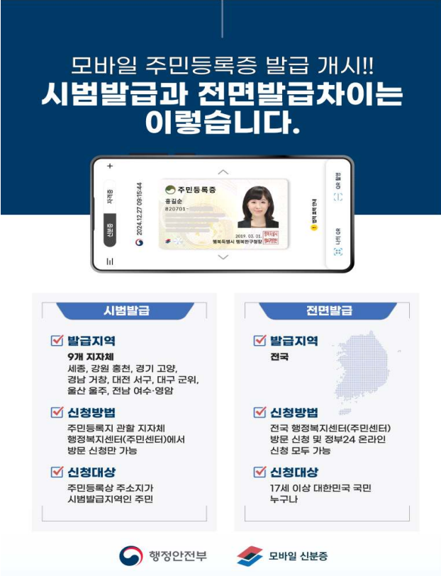휴대폰주민센터 이미지