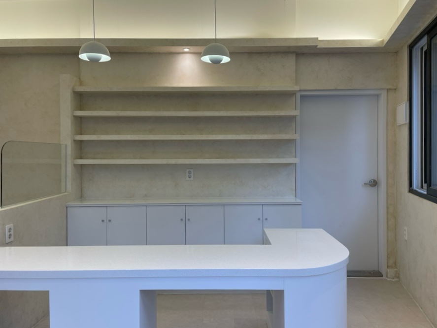 [재업]부산 대연동 네일샵 인테리어 Interior design 소형 네일샵뷰티샵 인테리어 유럽미장프렌치워시페인트 속눈썹 ...