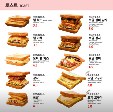 캠토토스트 이미지