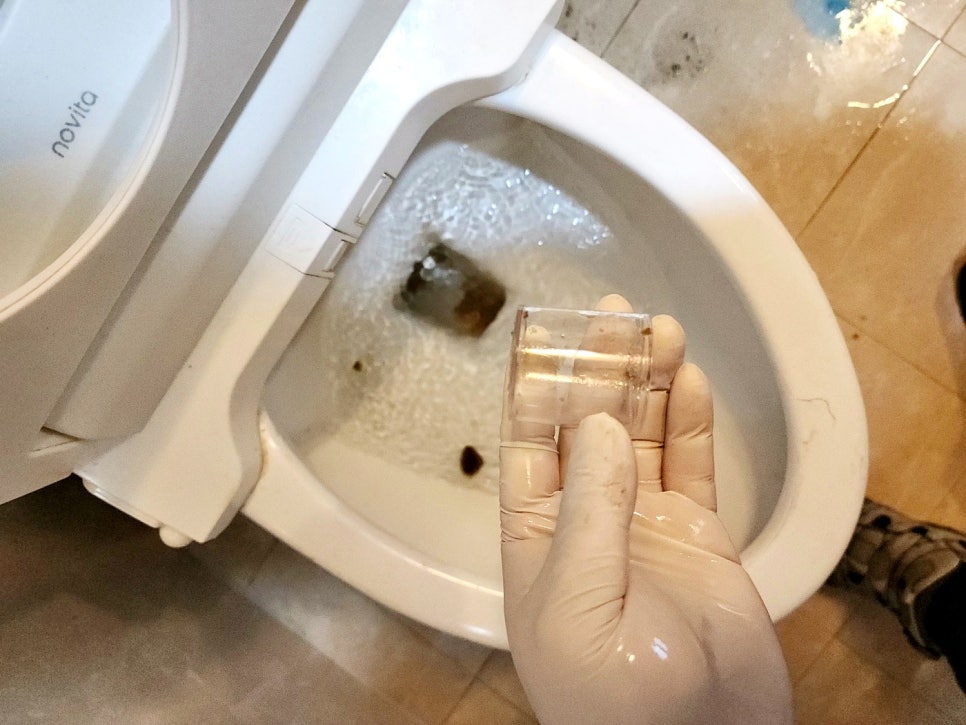변기막힘 이미지