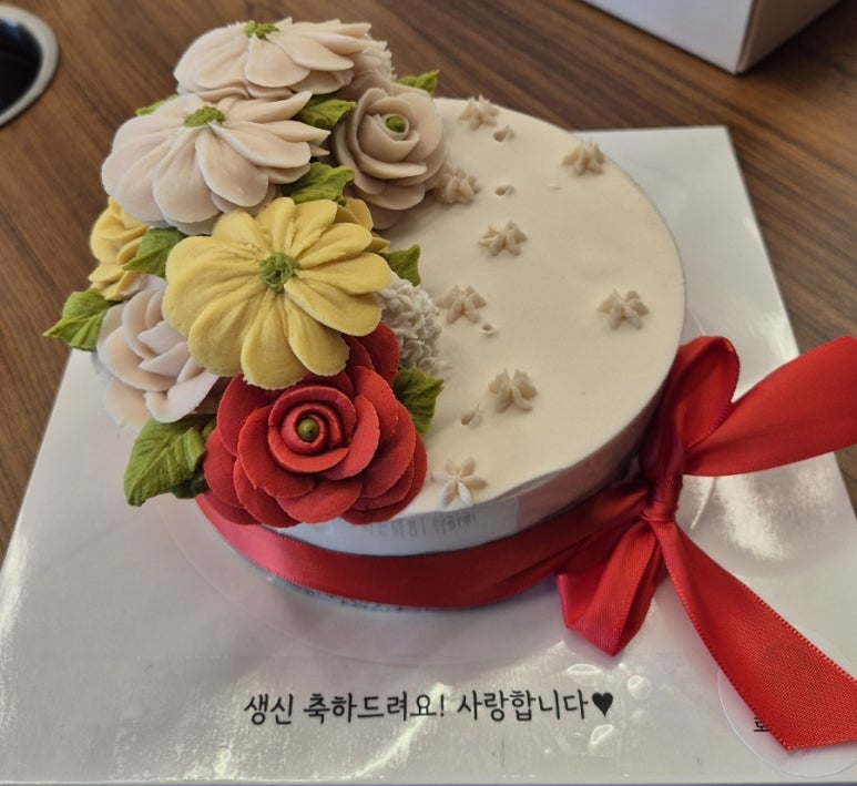 로지플라워케이크 이미지