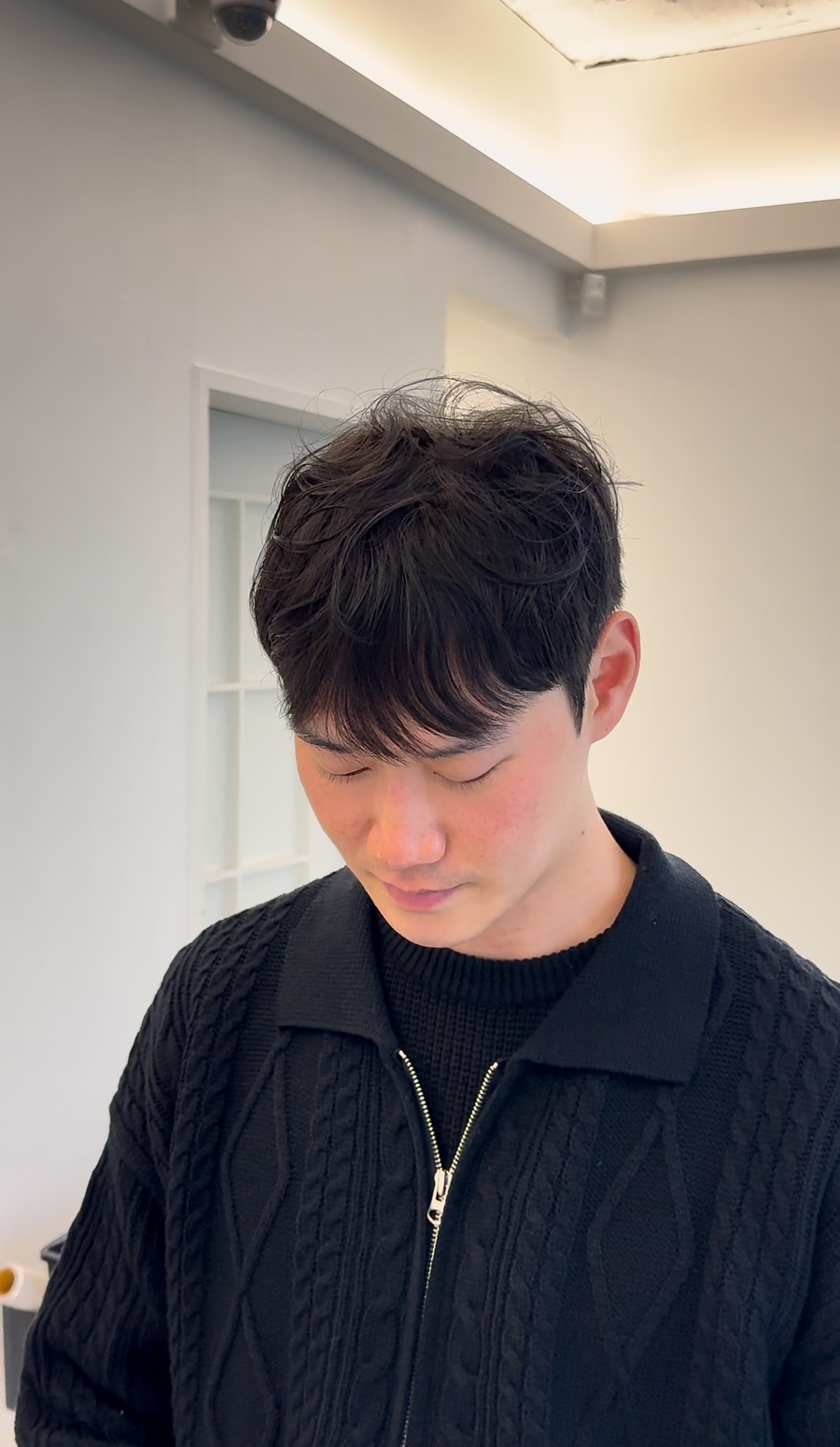 꼬부리헤어 이미지