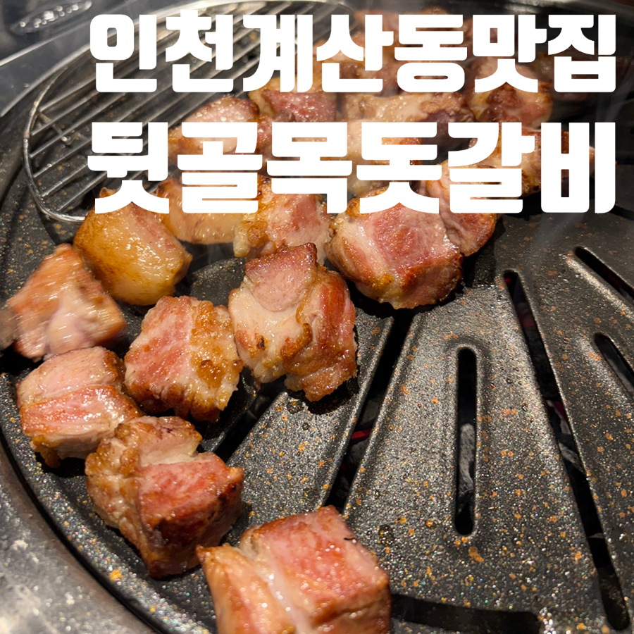 뒷골목돗갈비계산 이미지