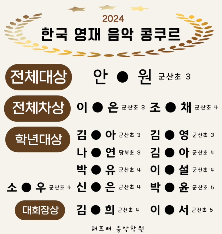 해뜨래음악학원 이미지